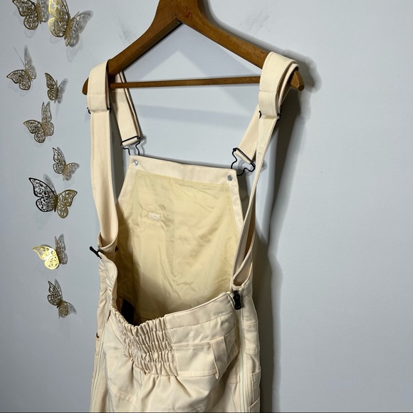 🦋🌙 BURTON | Cream Overall Snowboard Ski or Snow Bibs Pants SOLD - Picture 14 of 16